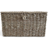Buy Natural Fiber Basket with Lid - 40x30CM - Vernui Brown 61313 - in the EU