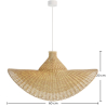 Buy Rattan Ceiling Lamp - Boho Bali Style - Greya Natural 61312 with a guarantee