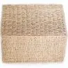 Buy Natural Fiber Basket with Lid - 40x30CM - Greey Natural 61314 in the Europe