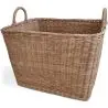 Buy Rattan Basket with Handles - 45x35CM - Gyua Natural 61315 - in the EU