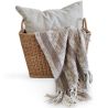 Buy Rattan Basket with Handles - 45x35CM - Gyua Natural 61315 in the Europe
