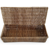 Buy Rattan Basket with Lid / 26x10CM - Deral Natural 61317 - prices