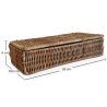 Buy Rattan Basket with Lid / 26x10CM - Deral Natural 61317 - prices