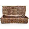 Buy Rattan Basket with Lid / 26x10CM - Deral Natural 61317 - in the EU
