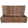 Buy Rattan Basket with Lid / 26x10CM - Deral Natural 61317 - in the EU