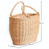 Buy Rattan Basket with Handles - Frinay Natural 61318 - in the EU