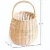 Buy  Rattan Basket with Handle - 33x22CM - Cusca Natural 61320 with a guarantee