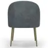 Buy Design Armchair - Upholstered in Velvet - Golden leg - Cenai Light grey 61336 - prices
