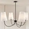 Buy Black Ceiling Chandelier with 4 Shades - Xium Black 61333 - prices