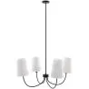 Buy Black Ceiling Chandelier with 4 Shades - Xium Black 61333 home delivery