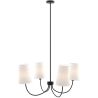 Buy Black Ceiling Chandelier with 4 Shades - Xium Black 61333 home delivery
