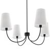 Buy Black Ceiling Chandelier with 4 Shades - Xium Black 61333 at MyFaktory