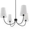 Buy Black Ceiling Chandelier with 4 Shades - Xium Black 61333 in the Europe