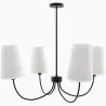 Buy Black Ceiling Chandelier with 4 Shades - Xium Black 61333 - in the EU