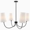 Buy Black Ceiling Chandelier with 4 Shades - Xium Black 61333 - prices