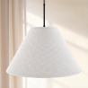 Buy Hanging Ceiling Lamp with Fabric Shade - Derila Black 61334 - prices