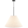 Buy Hanging Ceiling Lamp with Fabric Shade - Derila Black 61334 home delivery