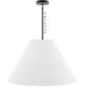 Buy Hanging Ceiling Lamp with Beige Fabric Shade - Derila Black 61334 at MyFaktory