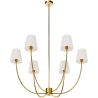 Buy Gold Ceiling Chandelier with 6 Shades - Derny Gold 61335 in the Europe