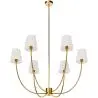 Buy Gold Ceiling Chandelier with 6 Shades - Derny Gold 61335 in the Europe