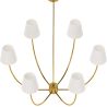 Buy Gold Ceiling Chandelier with 6 Shades - Derny Gold 61335 at MyFaktory