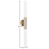 Buy LED Wall Lamp Tube in Metal and Glass - Vintage - Wida Brass 61337 - prices