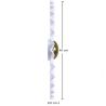 Buy Wall Lamp Applique Flower in White and Gold Metal - 40CM White 61339 in the Europe