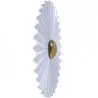 Buy Wall Lamp Applique Flower in White and Gold Metal - 40CM White 61339 home delivery