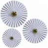 Buy Wall Lamp Applique Flower in White and Gold Metal - 40CM White 61339 at MyFaktory