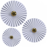 Buy Wall Lamp Applique Flower in White and Gold Metal - 45CM White 61340 - prices