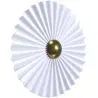 Buy Wall Lamp Applique Flower in White and Gold Metal - 45CM White 61340 in the Europe