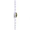 Buy Wall Lamp Applique Flower in White and Gold Metal - 45CM White 61340 with a guarantee