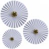 Buy Wall Lamp Applique Flower in White and Gold Metal - 45CM White 61340 at MyFaktory
