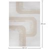 Buy Rug Large Contemporary Modern Design - Beige (290x200 cm) - Wera Beige 61344 home delivery