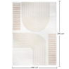 Buy Rug Large Contemporary Modern Design - Beige (290x200 cm) - Zesa Beige 61352 home delivery