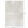 Buy Rug Large Contemporary Modern Design - Beige (290x200 cm) - Serta Beige 61356 home delivery