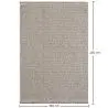 Buy Large Contemporary and Modern Design Rug - Beige (200x290 cm) - Kesta Grey 61378 home delivery