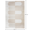 Buy Rug Large Contemporary Modern Design - Beige (290x200 cm) - Furna Beige 61360 in the Europe