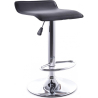 Buy Swivel Chromed Metal Office Bar Stool - Height Adjustable Black 49744 in the Europe