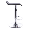 Buy Swivel Chromed Metal Office Bar Stool - Height Adjustable Black 49744 at MyFaktory