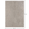 Buy Large Contemporary and Modern Design Rug - Beige (160x230 cm) - Mia Beige 61446 at MyFaktory