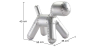 Buy Aviator pony chair - aluminum finish Silver 26715 in the Europe