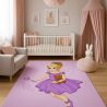 Buy Large Kids Fairy Design Carpet - Pink (290x200 cm) - Ebru Pink 61442 - prices