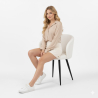 Buy Upholstered Dining Chair in Bouclé - Vurel White 61300 at MyFaktory