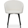 Buy Upholstered Dining Chair in Bouclé - Vurel White 61300 - in the EU