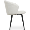 Buy Upholstered Dining Chair in Bouclé - Vurel White 61300 with a guarantee