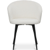 Buy Upholstered Dining Chair in Bouclé - Vurel White 61300 - prices