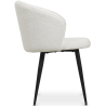 Buy Upholstered Dining Chair in Bouclé - Vurel White 61300 in the Europe
