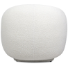 Buy Upholstered Armchair in Bouclé Fabric - Curved Design - Wendry White 61302 - in the EU