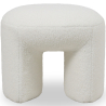 Buy Ottoman Upholstered in Bouclé Fabric - Loriel White 61303 in the Europe